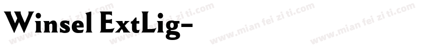 Winsel ExtLig字体转换